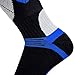 Pure Athlete Elite Wool Race Ski Socks - Warm Comfortable Snowboard/Skiing Socks (Black/Blue, S/M)