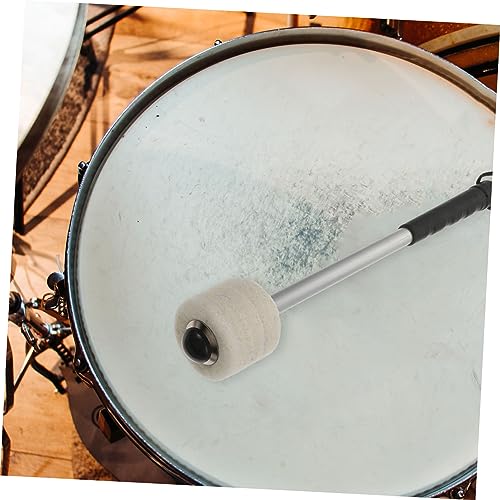 Baquetas portátiles Toyvian de aleación de aluminio con cabeza de fieltro para principiantes, accesorio duradero para instrumentos de percusión miniatura 3
