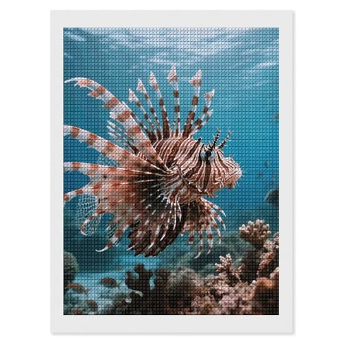 Kit peinture diamant 5D Lionfish FodPand, le cadeau créatif idéal pour adultes