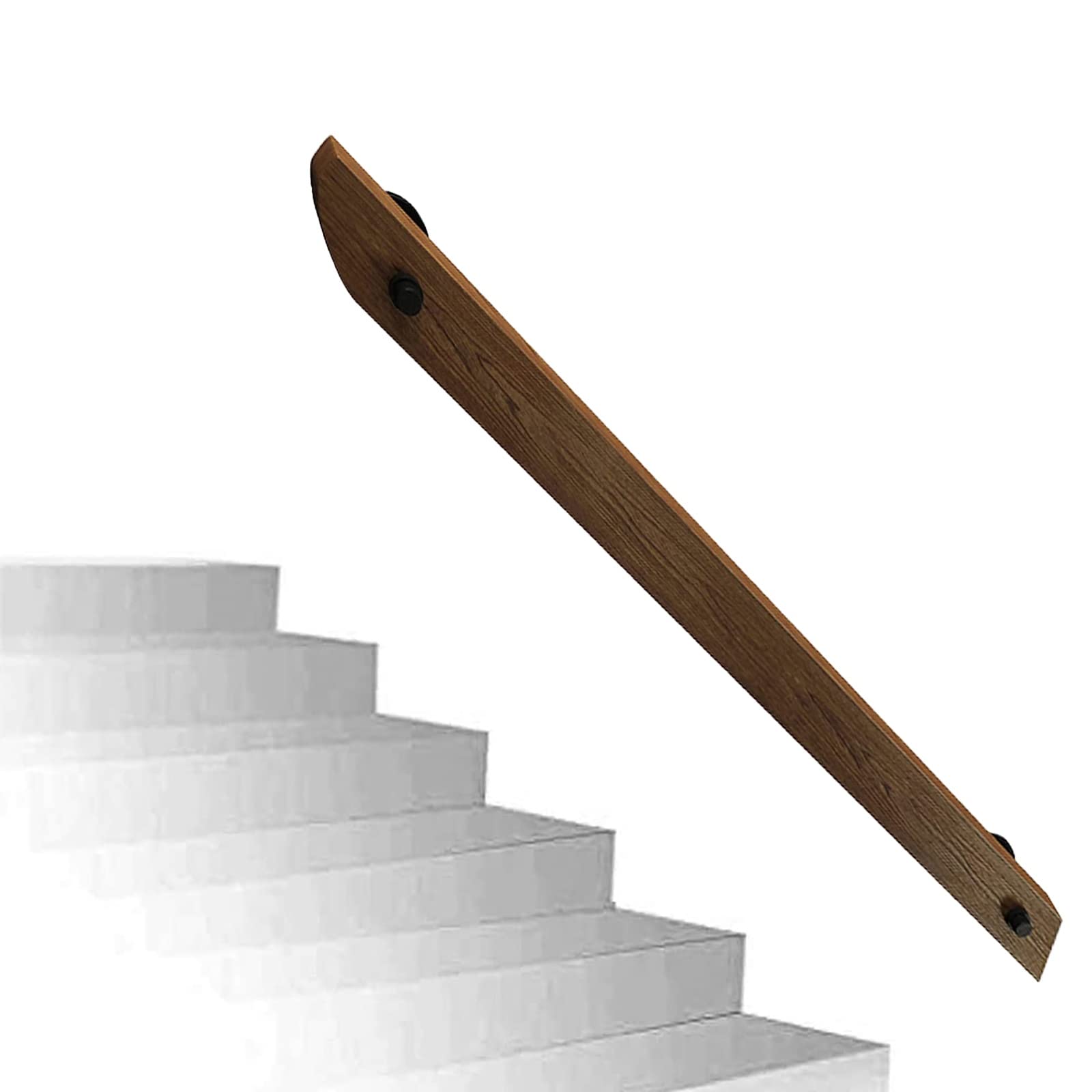 Main courante d'escalier en bois massif CHEWYNP pour sécuriser les seniors