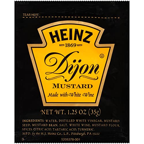 Image of Heinz Single Serve Dijon Mustard (100 ct Casepack, 1.25 oz Packets)