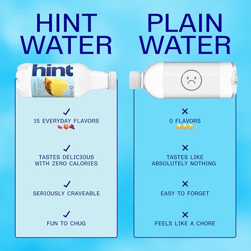 Image of Hint Water Pineapple, Pure Water Infused with Pineapple, Zero Sugar, Zero Calories, Zero Sweeteners, Zero Preservatives, Zero Artificial Flavors, 16 Fl Oz (Pack of 12)
