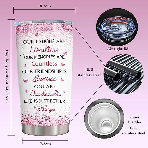 ZANIION-Best-Friend-Birthday-Gifts-Tumbler-1PC-Gifts-for-Best-Friends-Women-Friendship-Gift-for-Friend-Bestie-Female-Unique-Best-Friend-Gift-Ideas-Long-Distance-Best-Friend-Gift-Coffee-Cup-20oz