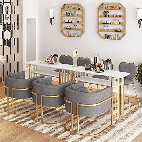 ACYY Maniküre-Nageltisch Und Stuhl Set Single Und Double Manicure Station Einfach Und Modern (Color : Table 140cm) – Bild 5