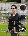 BABELIO Baby Carrier Newborn to Toddler, Wide Shoulder Straps Ergonomic Lightweight Infant Carrier for 7-45lbs, with Head Support, Hands-Free, Black