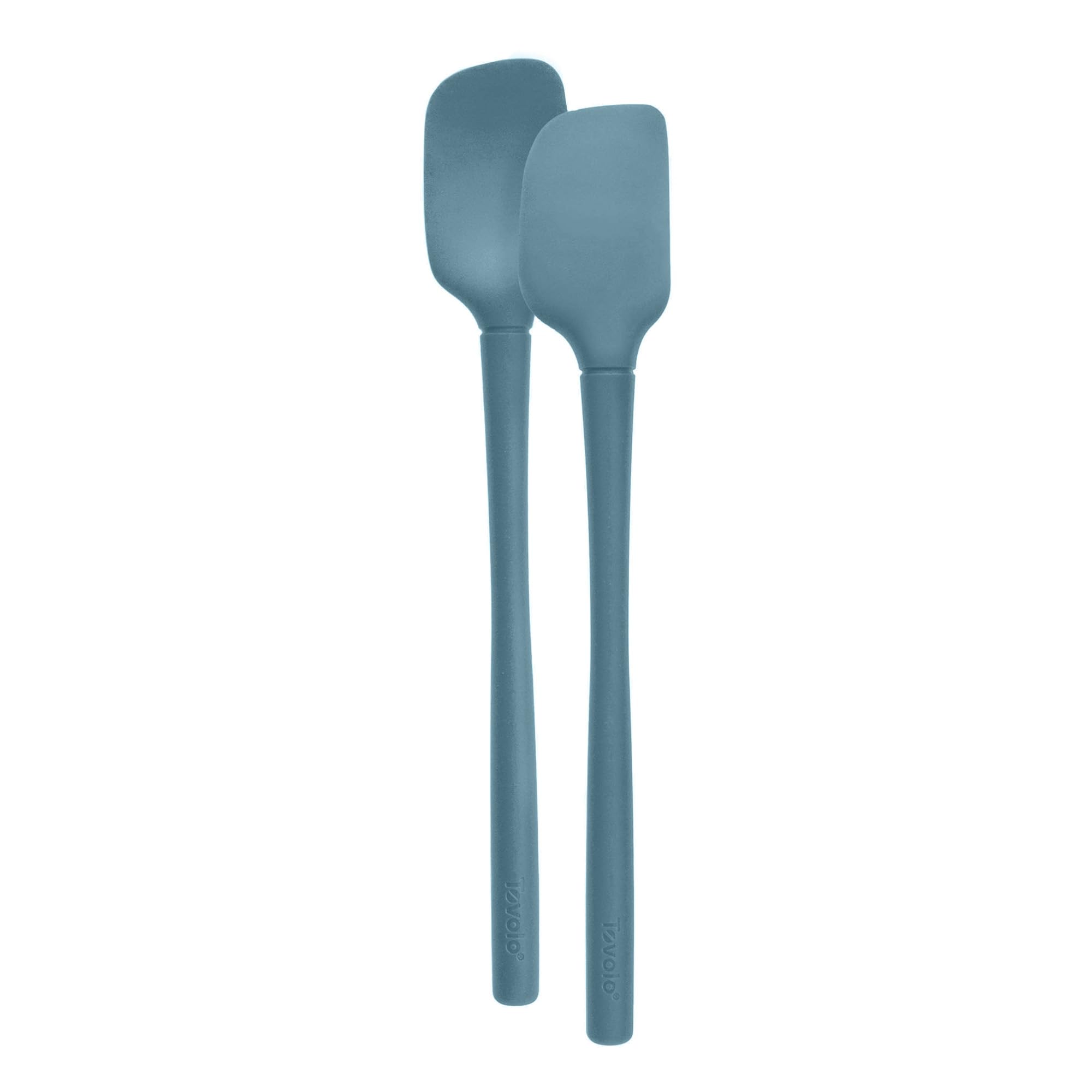Tovolo Flex-Core All-Silicone Mini Spatula & Spoonula, Kitchen Utensil Set of 2, Heat-Resistant & BPA-Free Silicone Spatula & Spoonula, Safe for Cast Iron & Non-Stick Cookware, Dishwasher-Safe