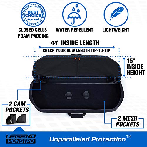 image for Legend Monstro Compound Bow Soft Case with Protective Padding - 44” 