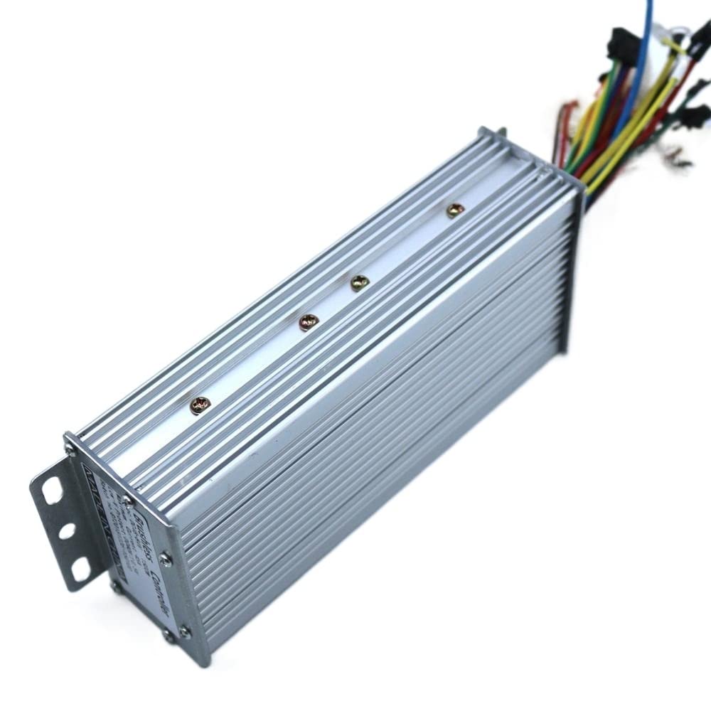Controlador de Scooter Eléctrico,Controlador de Bi 48-84V 1500W 45A MAX Sensor de Modo Dual/Controlador de Motor de CC sin escobillas sin Sensor Controlador de Bicicleta eléctrica