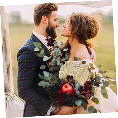 16 hojas secas de palma decorativas para boda miniatura 5