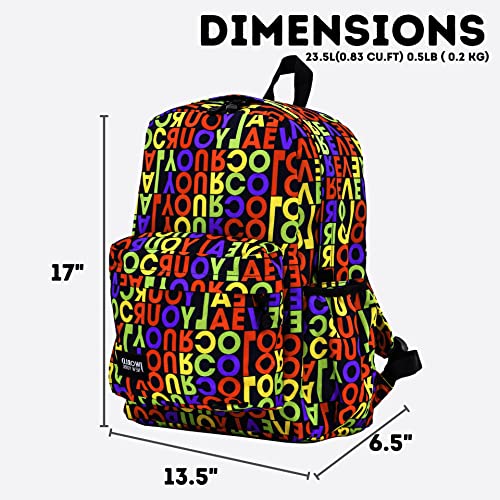 Image of J World Oz Middle School Backpack for Kids. Cute Laptop Bookbag for Girls Boys, RYC