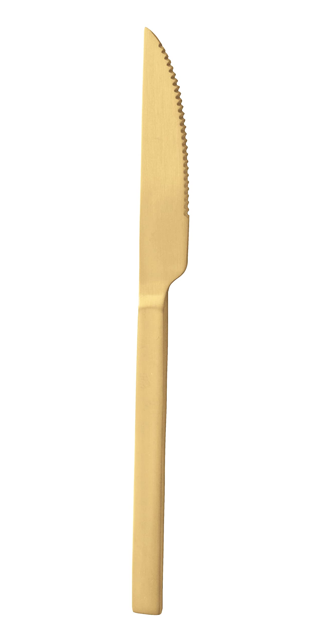 Pintinox Set da 24 Posate Serie Lucky Oro Satinato, Acciaio Inox Nichel free