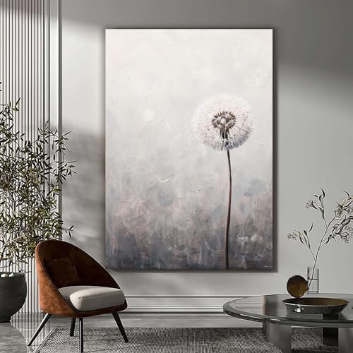 Tableaux sur toile de pissenlit décoration murale 50x70cm - 4