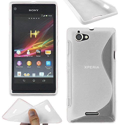 Image of ebestStar - compatible with Sony Xperia L Case Sony C2105 Ultra Thin S-line Cover, Soft Flexible Premium Silicone Gel, Shock proof, Transparent [Phone: 128.7 x 65 x 9.7mm, 4.3'']