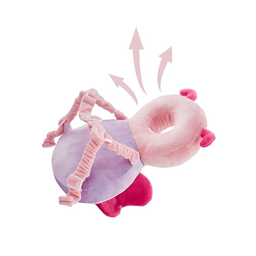 Miniatura 6 de Baby Head Potector - Mochila protectora de seguridad para niños y niñas, para gatear y caminar ajustable (mariposa)