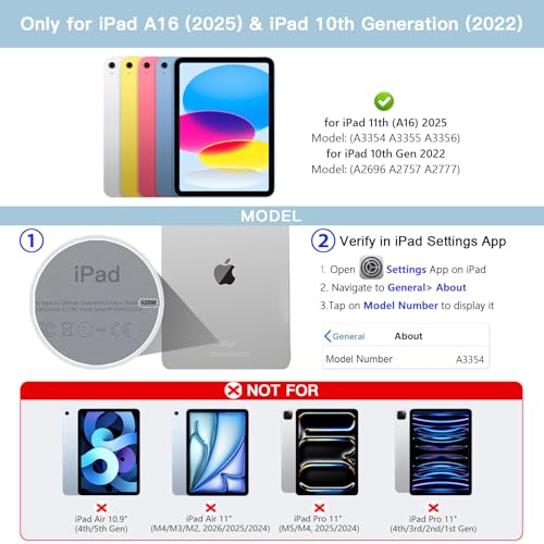 Image of RAYMCRAFT for iPad 11th (A16) /10th Generation Keyboard Case & Mouse Combo