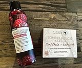 Kamelmilchhaarwaschseife Weihrauch/Sandelholz & RINZ Himbeeressigspülung