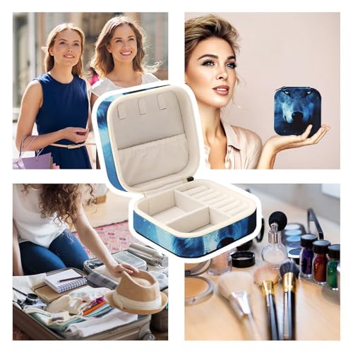Mini boîte à bijoux pour bagues et colliers compacte et portable