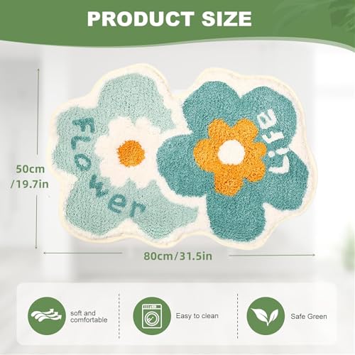 Trlyane Twin Flowers Bath Mat - Image 2