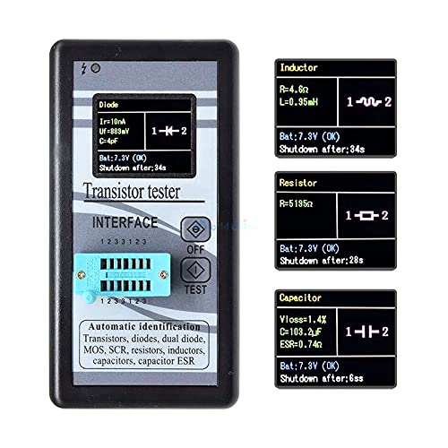 M328 1.8'' 160x128 LCD Digital Transistor Tester Diode Inductor Resistance Capacitance Tester LCR Meter Resistor Capacitor