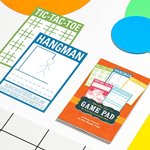 Knock Knock Original On-The-Go Game Pad, Travel Activity Pad for Kids, 5 Games (Hangman, Dots & Boxes, Tic-Tac-Toe, Fortune Teller, Categories), 6 x 9-inches 2 51QyzZ208YL