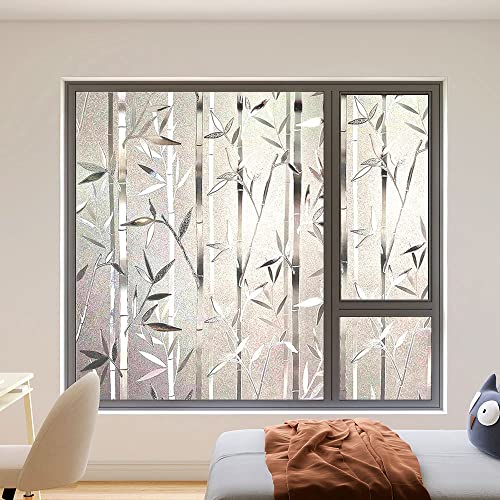 Vinilo para ventana esmerilado con diseño bamboo 44.5x200 cm miniatura 4