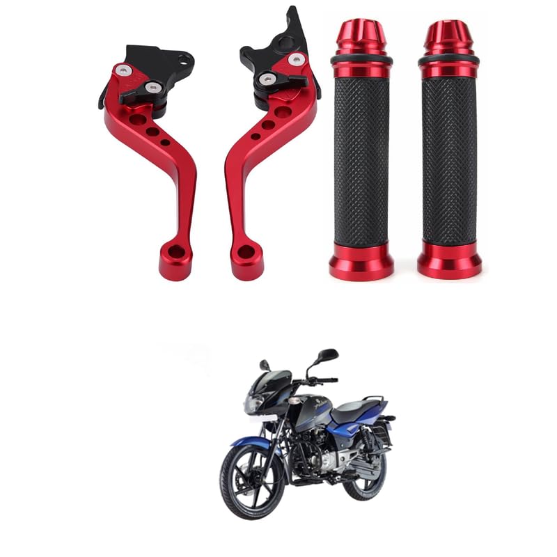 Universal CNC Aluminum Motorcycle Modification Disc Brake Lever And Grip Motorcycle Modification Double Disc Brake Lever for Motorcycles, Scooters Comfortable With Pul-sar 150 Dt-si-image-45