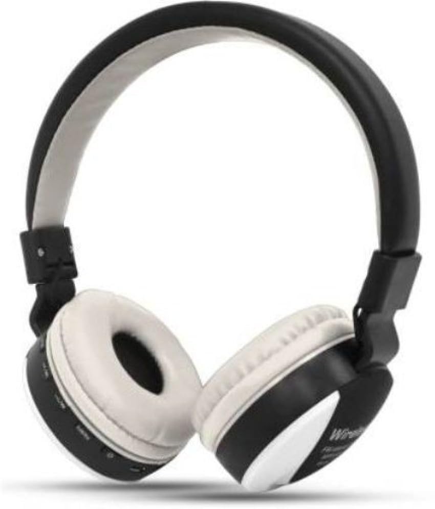 Image of Headphone 771 A - Wireless Bluetooth Over-Ear Headphones with FM, SD Card Slot, Stereo Sound for Music, Gaming, Calls, Built-in Mic, Lightweight, Comfortable (Headphone-K)