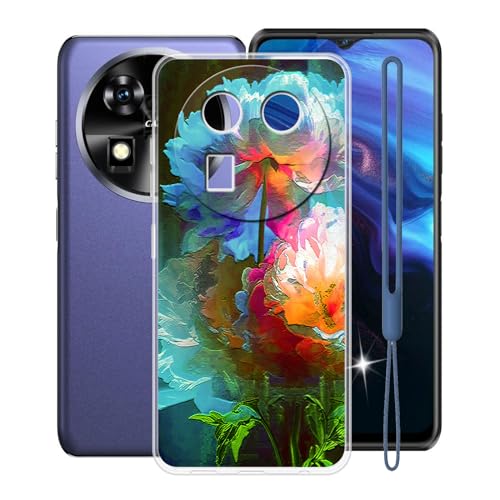 KJYFOANI for Oukitel WP37 Case, Transparent Hull Soft Silicone TPU Protective Case, Shockproof Anti-Fall Shell, Ultra-Thin Bumper Back Cover for Oukitel WP37 (6.60