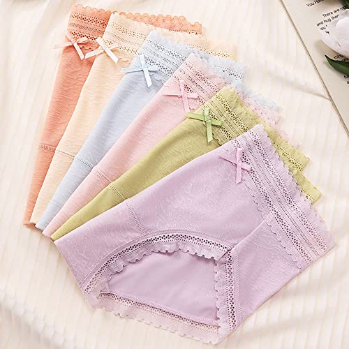 5Pcs 5 Farben Unterhosen Damen Hohe Taille Miederhose Atmungsaktive Taille...