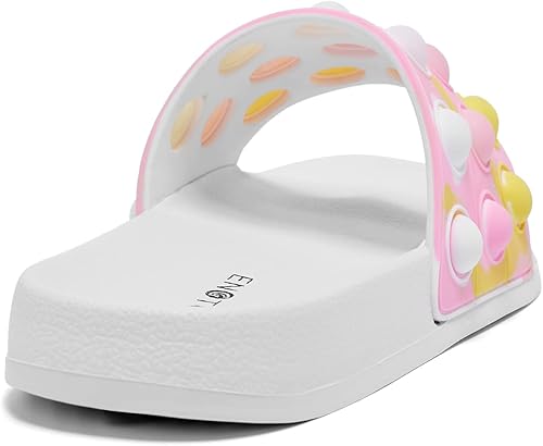 Miniatura 8 de Engtoy Sandalias para niños y niñas, unisex, ligeras, antideslizantes, puntera abierta, cómodas, para ducha, playa, divertidas sandalias