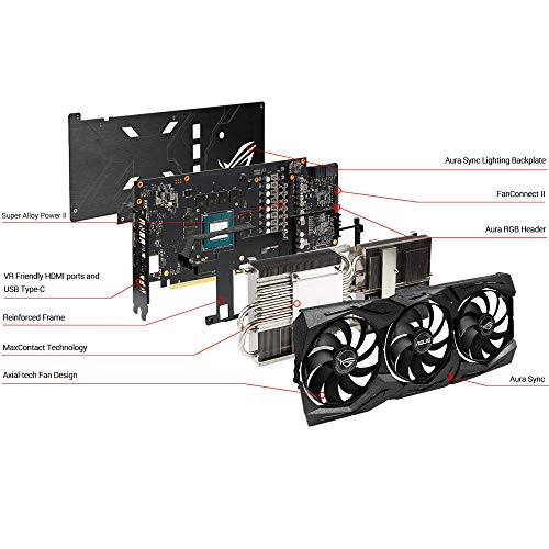 Image of ASUS ROG Strix GeForce RTX 2060 Super Advanced Overclocked EVO 8G GDDR6 HDMI DisplayPort USB Type-C Gaming Graphics Card (ROG-STRIX-RTX2060S-A8G-EVO-GAMING)