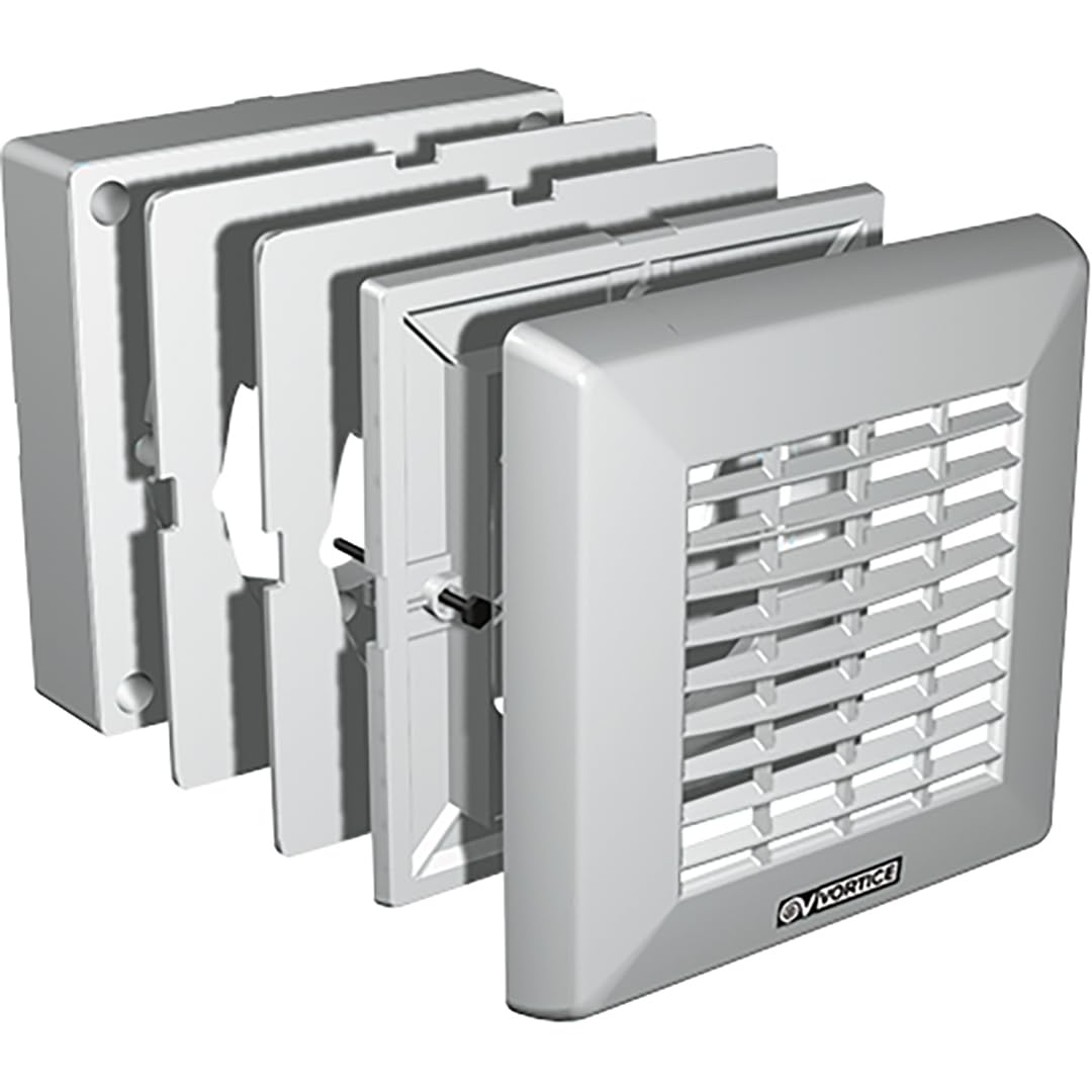 Vortice F 150-6'' – Kit finestra per aspiratori Punto M 150-6, installazione su vetro, plastica resistente ai raggi UV, Bianco - 4