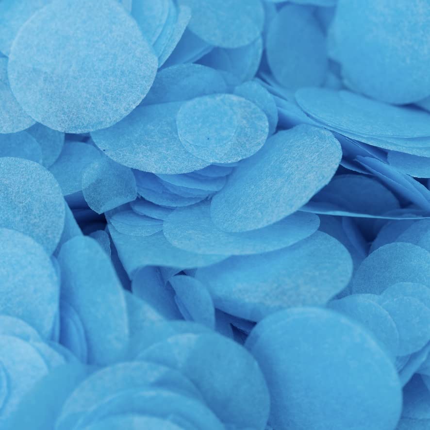 Vibrant Blue Wedding Confetti | Biodegradable Vibrant Blue Paper Circle Confetti | Throwing Aisle Table Decor Confetti | Celebration Baby Shower Party Ceremony