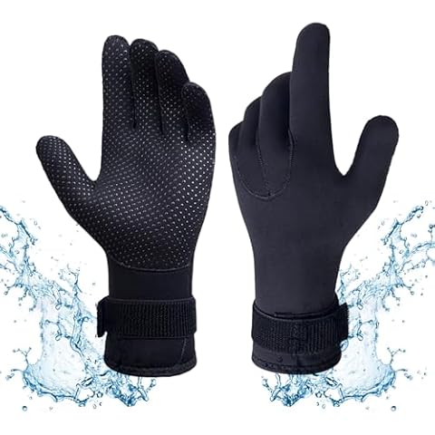 ABPOK 5mm Neoprene Diving Gloves for Water Sports Cover