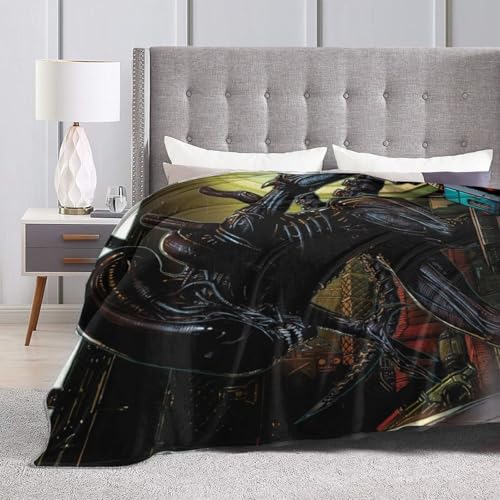 Mekqhfa BLACK-314 Ultra-Soft Micro Fleece Blanket Sintee-Alien-Xenomorph Fashion Print All Season Couch Sofa Warm Bed Throw Blanket 40 Inchx30 Inch thumb #4