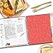 Recipe Binder 8.5x11 3 Ring, Recipe Book to Write in Your own Recipes, Full Page Recipe Binder with Plastic Sleeves, Blank Recipe Cards and Dividers (Blackboard Painting)