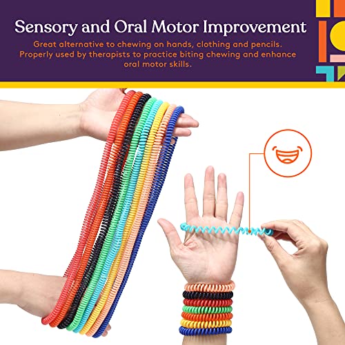 Special Supplies Chewy Jewelry Sensory Necklaces and Bracelets, 16 Pack, Soft and Flexible Silicone, Interactive Relief for Kids - Image 4