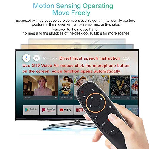 Image of Voice Air Mouse, Fly Mouse 2.4GHz Connection for Android TV Box, PC, Smart TV, Projector, HTPC, All-in-one PC