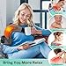 TRIPLE METHOD Shoulders Massager, Adjustable Shoulder Massager with Heat for Pain Relief Deep Tissue, 3 Levels Vibration & 3 Levels Heating Shoulder Heat (Gery)