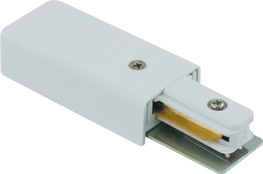 Liteline LE6110-WH Live End For Track Fixtures, White