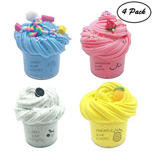 YMDY 4 Pack Butter Slime Kit with Candy Slime, Oreo Slime, Watermelon Slime