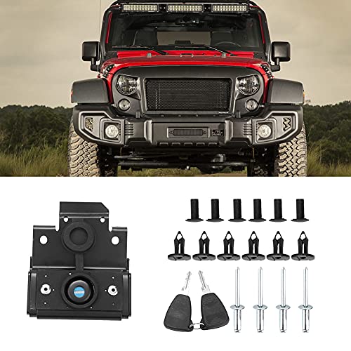 Loquet de capot rigide pour éliminer les vibrations sur JK