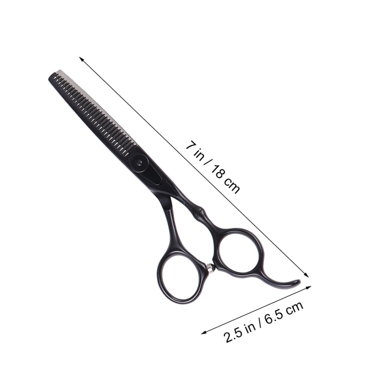Set Forbici Parrucchiere Professionali 2 Pezzi in Acciaio Inox | Nero, Impugnatura Easy Grip e Pettine Incluso, per Uso Domestico e Salone, Resistente alla Ruggine
