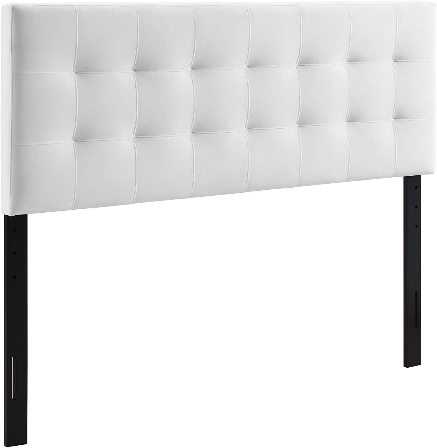 Modway Lily Biscuit Tufted Full Performance Velvet Headboard, White White Full