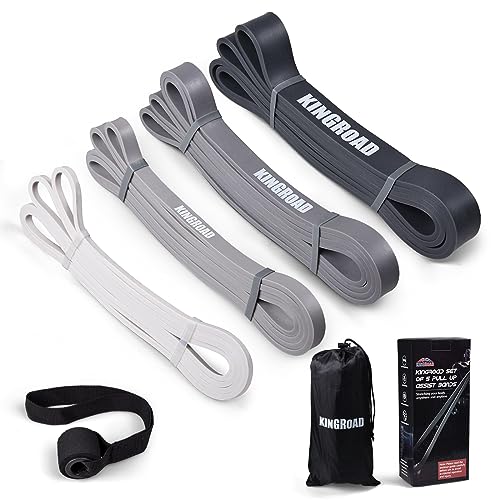 Image of Resistance Band Pull Up Assistance Bands Sets Resistance Heavy Duty Exercise Stretch Fitness Bands for Stretching Power Lifting Workout Training with Instruction Guide