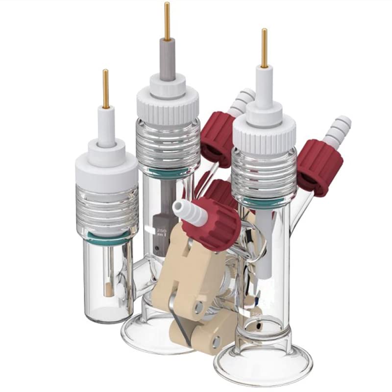 3H Replaceable Membrane Three Port Three Cell electrochemical electrolytic Reaction Cell (S-10ml)