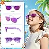 24 Pack Kids Sunglasses Bulk Party Favors, Toddler Sunglasses for Boys Girls Age 3-8, UV400 Protection Neon Sunglasses in 8 Colors, Goodie Bags Stuffers for Kids Birthday Pool Summer Party Supplies #4