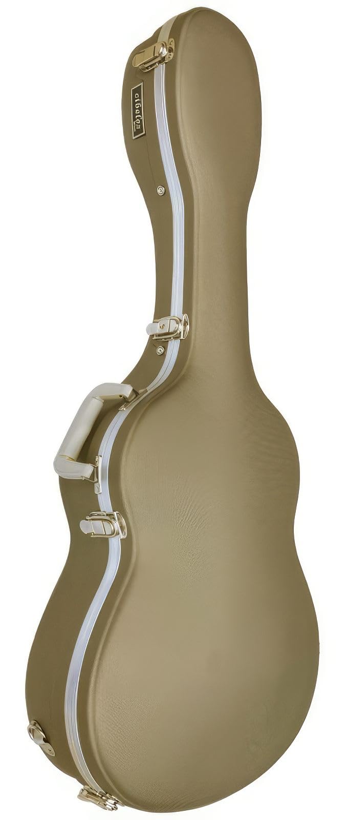 Cibeles - Custodia in ABS per chitarra classica, oro, Mediano, Custodia per chitarra