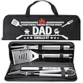 Fathers Day Dad Gifts from Daughter, Grilling Accessories, Heavy Duty Stainless Steel Grill Set BBQ Grill Tools for Outdoor Grill with Aluminum Case, Camping Grill Utensils Set Ideal Grilling Gifts