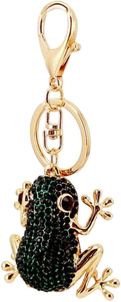 SECFOU Cartoon Frogs Shape Key Ring Pendant for Bags and Keys